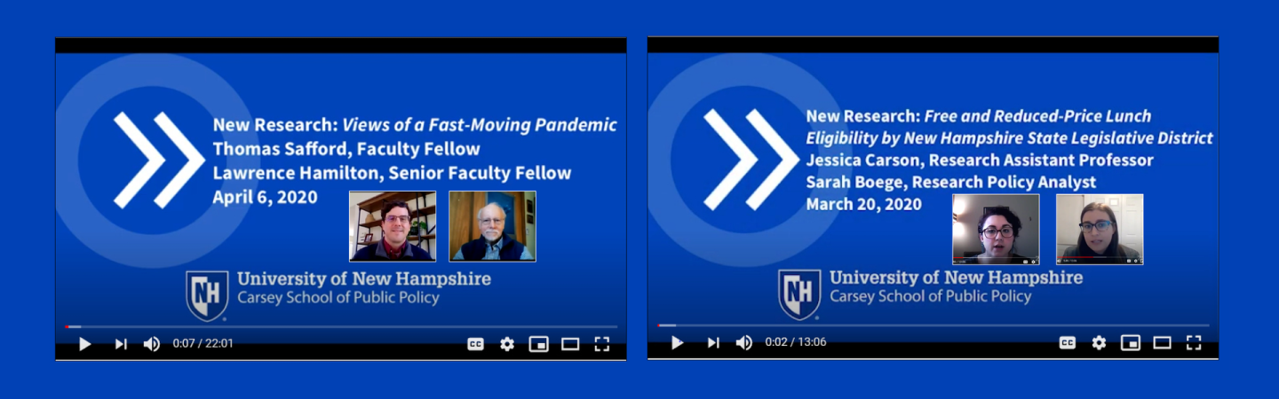 Photo showing several people doing a research webinar.