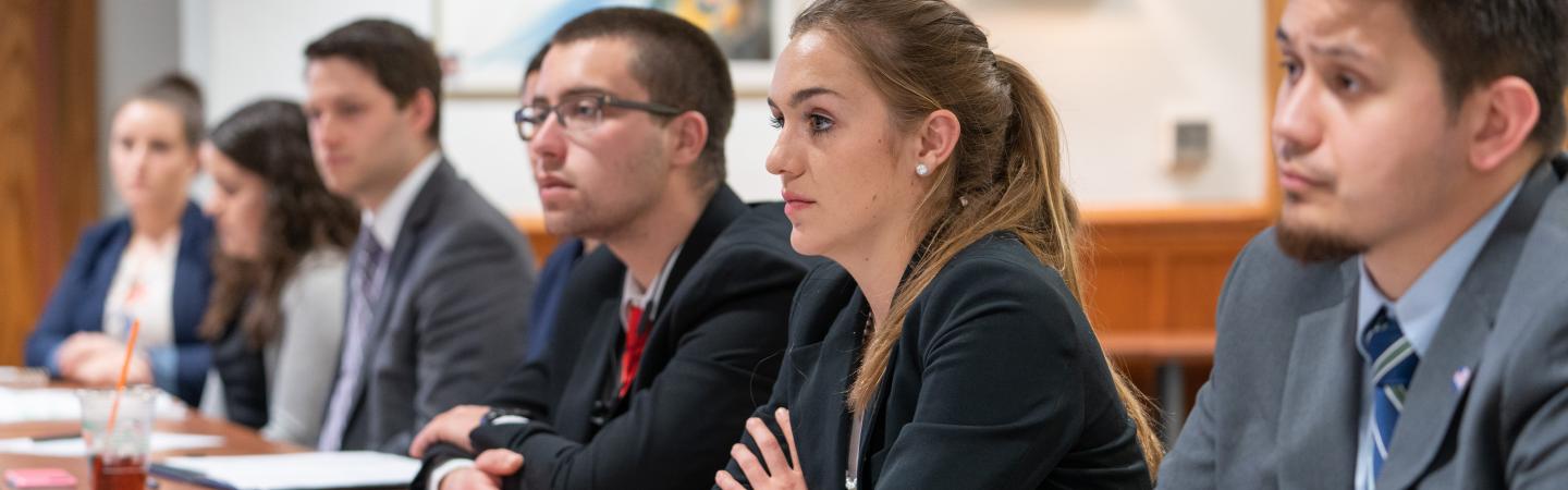 Students sitting in a Carsey class.