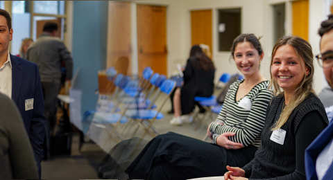 mpp students at a networking event