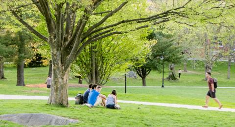 UNH Durham campus in spring