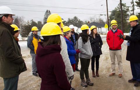 MPA students visit a City of Concord facility
