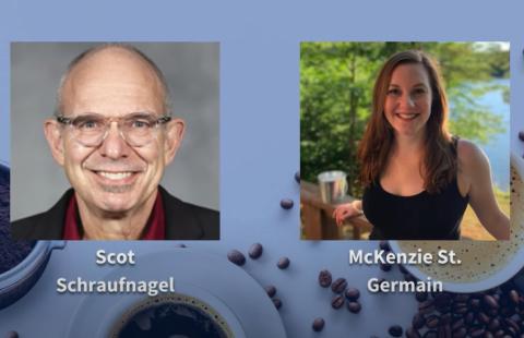 thumbnail of coffee and conversations webinar showing speakers Dr. Scot Schraufnagel and McKenzie St. Germain
