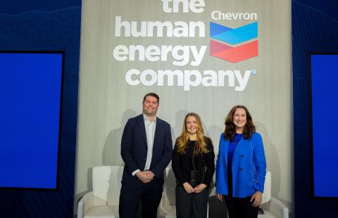 MPP alumna Kennedy Nickerson at an industry conference