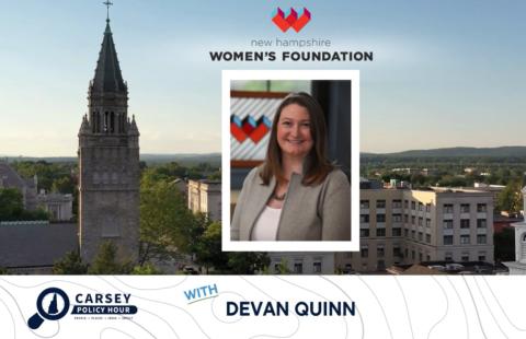 thumbnail of Carsey Policy Hour YouTube video featuring Devan Quinn