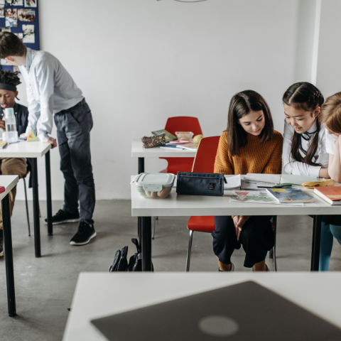 students in a classroom