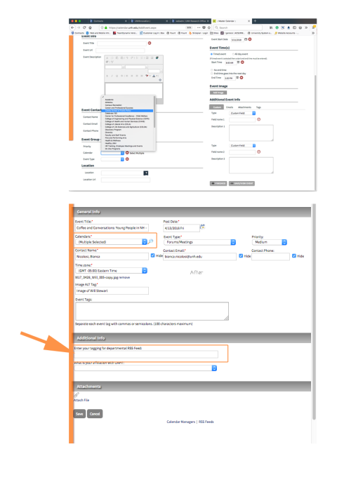 RSS Feed instructions