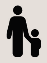 Icon of parent holding a child's hand