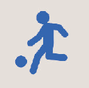 Icon of a person playing soccer
