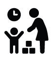 icon image of child and adult in daycare setting