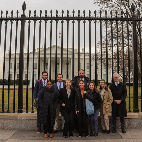 MPP students in front of The White House.