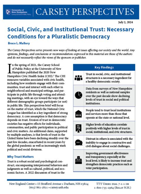 cover of pdf version of brief on trust