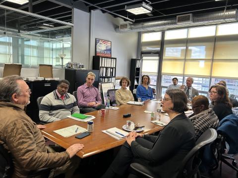 master's students in a meeting in washington dc