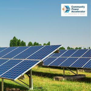solar panels in a field