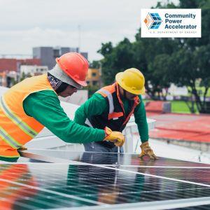 workers developing solar panels