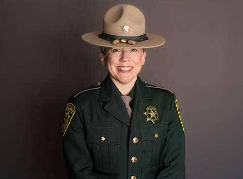 MPA alum Kathryn Mone in Sheriff Uniform