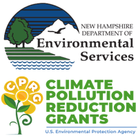 NHDES logo and climate pollution reduciton grants logo