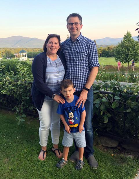 Photo of MPA student Jennifer Thompson with her family