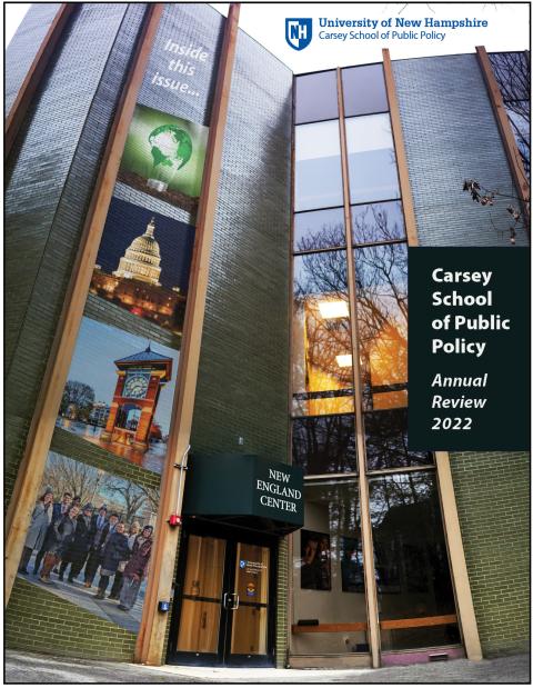 image of front cover showing New England Center building