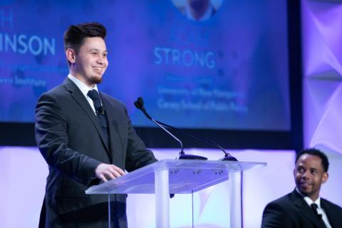 Master of Public Policy graduate Adam Strong '19G leveraged his training to work in youth and community outreach. Master of Public Policy graduate Adam Strong '19G leveraged his training to work in youth and community outreach.