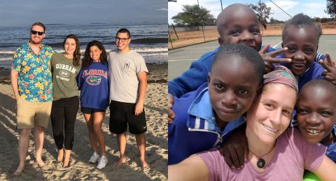 Photo showing Parker LaRock (far left in left photo) and Jessica Amato (center woman in right photo). Photo showing Parker LaRock (far left in left photo) and Jessica Amato (center woman in right photo).