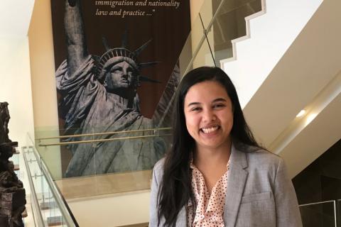 The Carsey School of Public Policy's Washington, D.C., colloquium program inspired master in public policy (MPP) student Jiedine Phanbuh to pursue a summer internship in the nation’s capital.