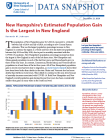 cover of NH estimated population gain snapshot