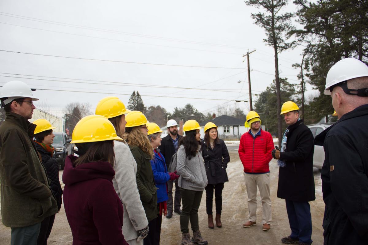 Master of Public Administration students touring a government facility