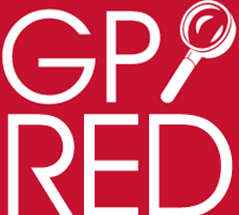 Square logo for GP Red