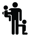 icon image of person with two children