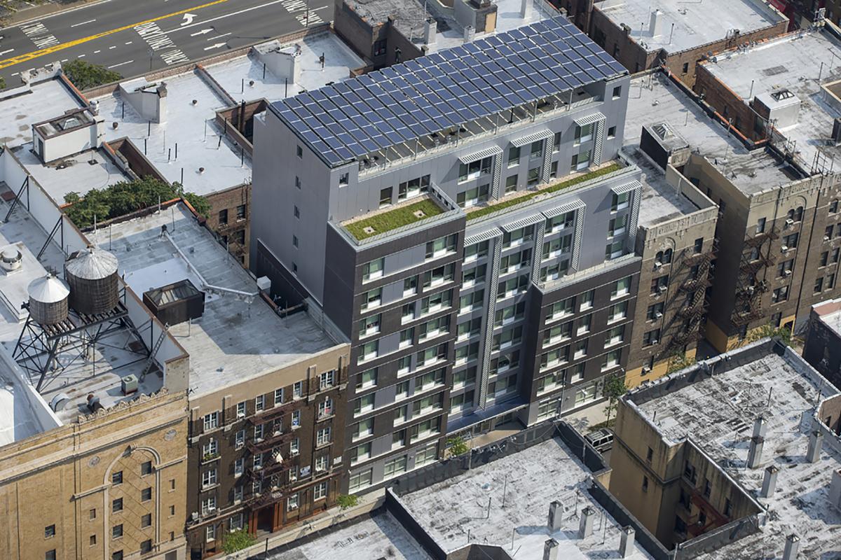 Urban block with PV system